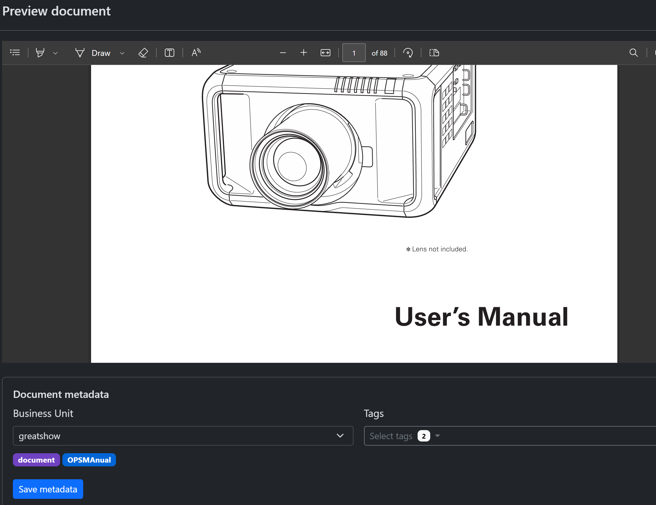 Documentation screenshot