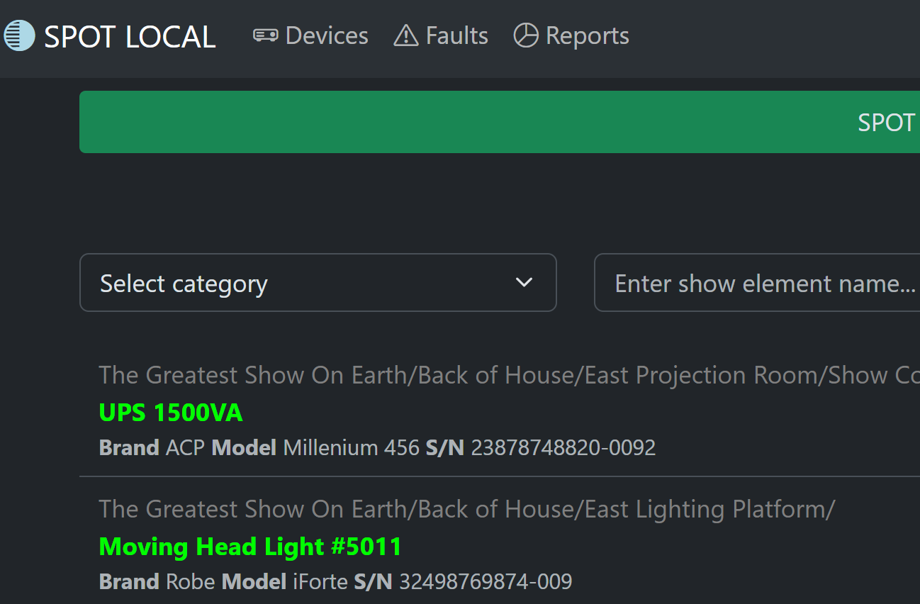 SPOT Local screenshot